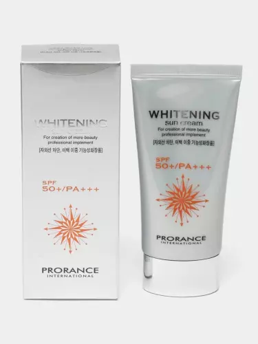 Whitening Sun Cream SPF 50+ Oqartiruvchi quyoshdan himoya kremi